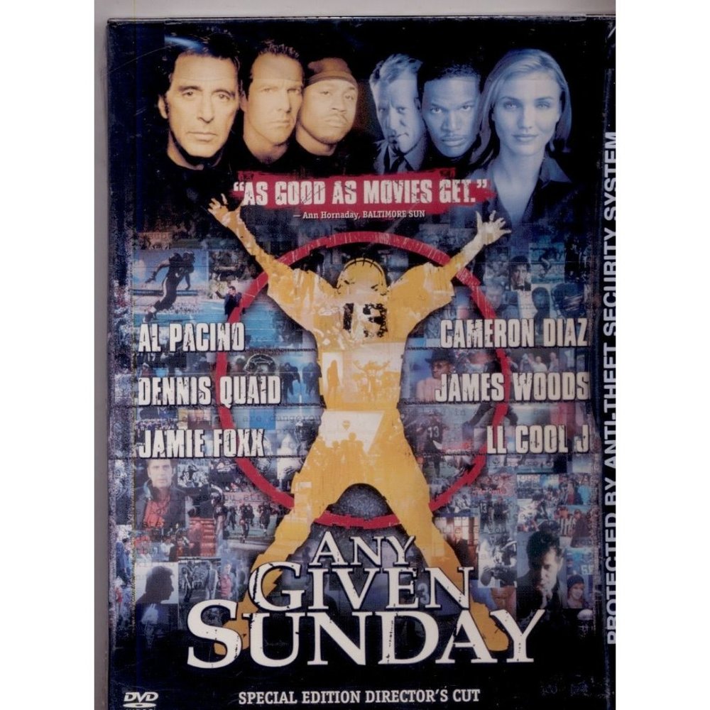 ANY GIVEN SUNDAY, SPEC ED DIRECTOR'S CUT PACINO QUAID FOXX DIAZ LL COOL J